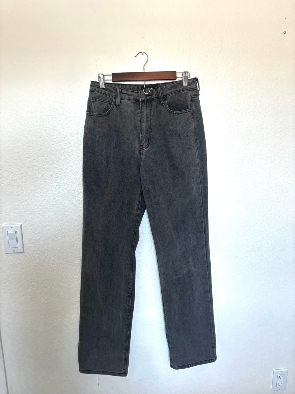 Fashion Nova Straight Fit Black Jeans